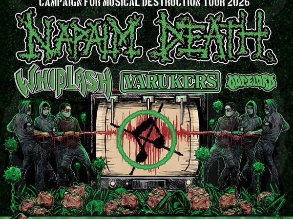 NAPALM DEATH - CAMPAIGN FOR MUSICAL DESTRUCTION TOUR 2026